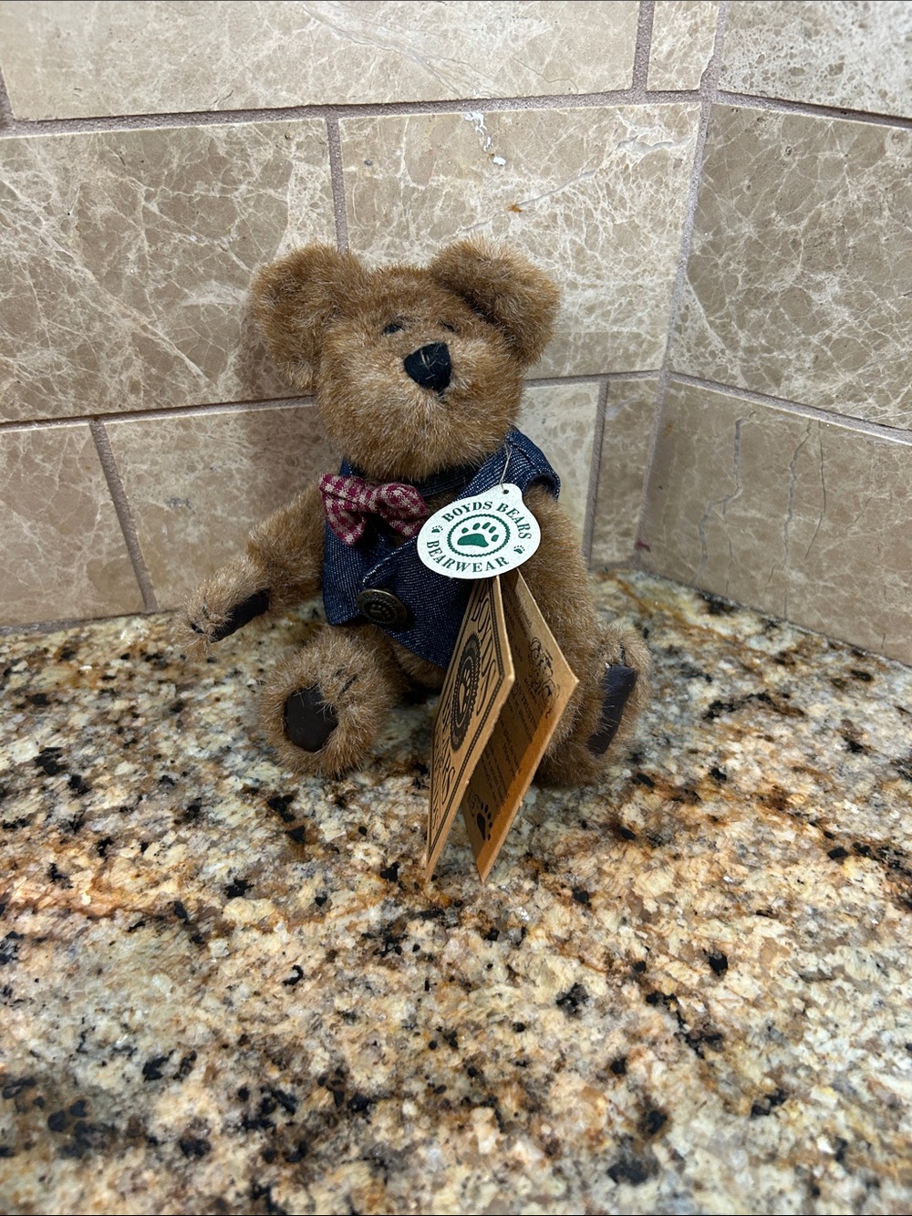 Boyds Bears stuffed animal vintage 1996 collectible, model Raeburn, 7”, EUC - Picture 1 of 7
